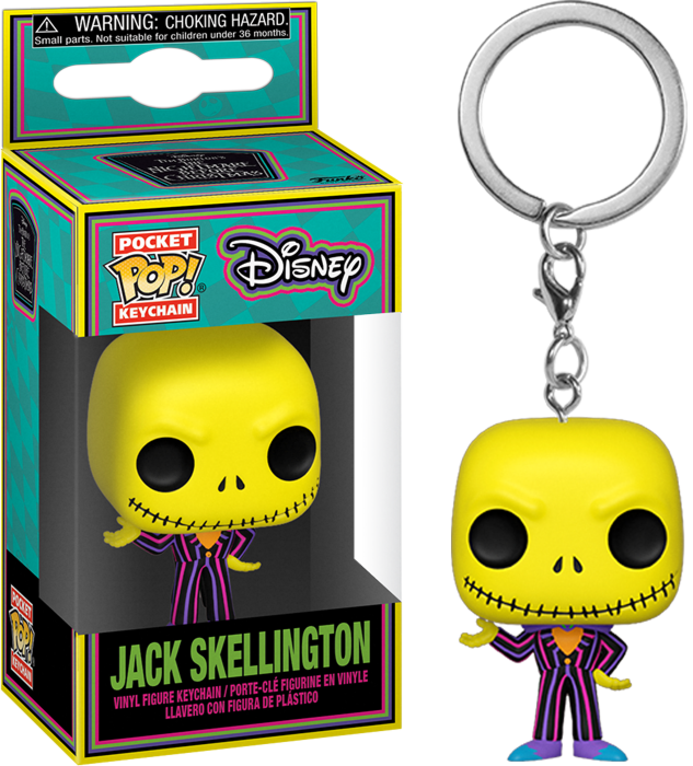 NIGHTMARE BEFORE CHRISTMAS - Pocket Pop Keychains - Blacklight Jack