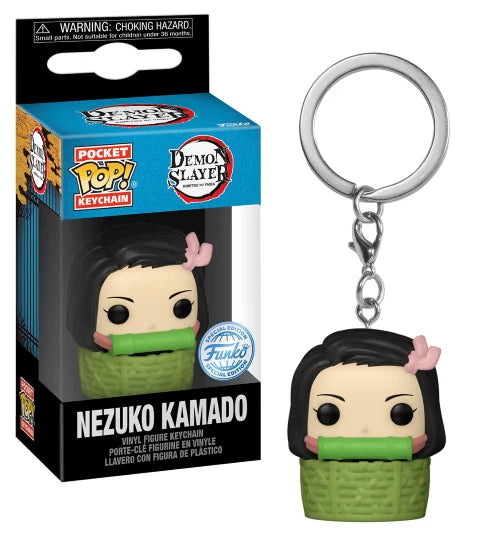 DEMON SLAYER - Pocket Pop Keychains - Nezuko in Basket