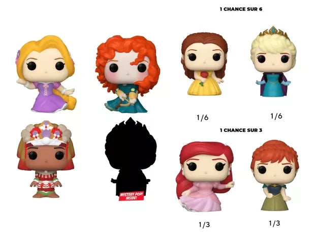 DISNEY PRINCESS - Bitty Pop 4 Pack 2.5cm - Rapunzel