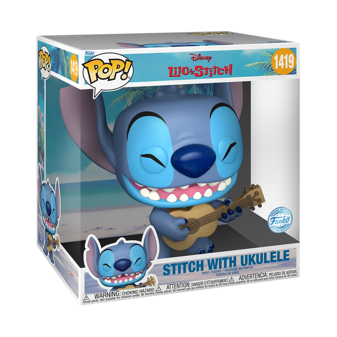 LILO & STITCH - POP Jumbo N° 1419 - Stitch with Ukelele