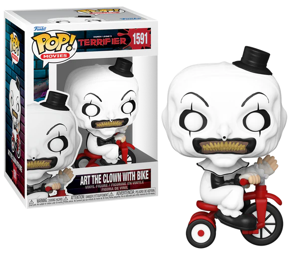 TERRIFIER - POP Movies N° 1591 - Art the Clown avec Vélo