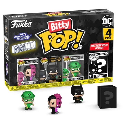 BATMAN 85TH - Bitty Pop 4 Pack 2.5cm - Two Face
