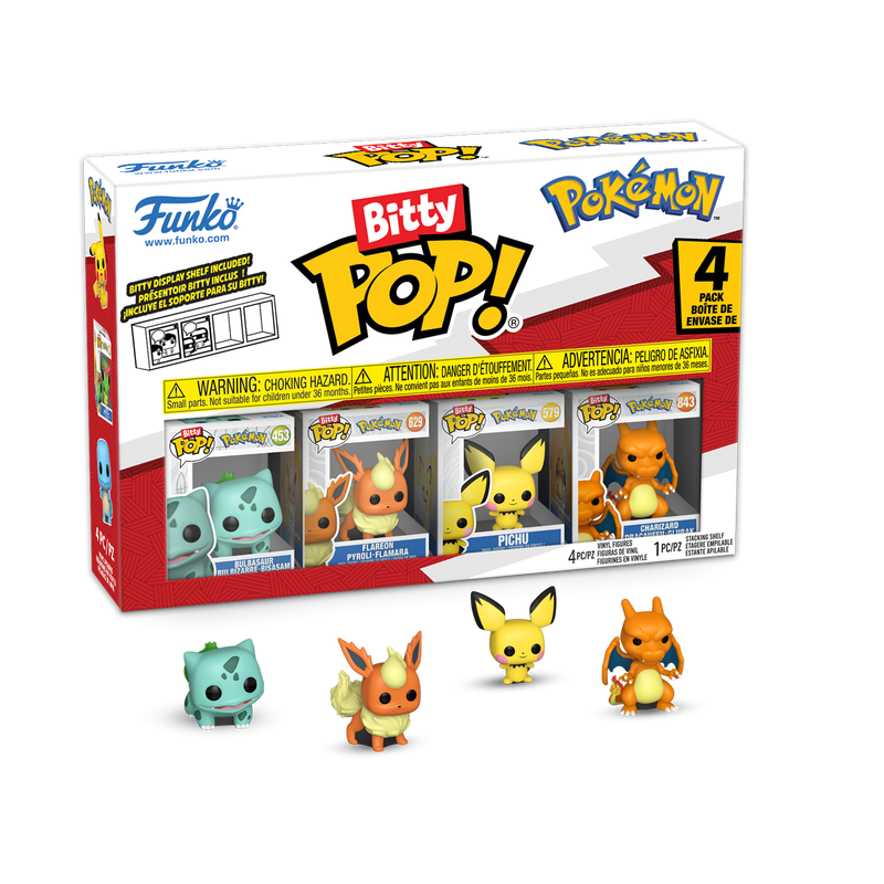 POKEMON - Bitty Pop 4 Pack 2.5cm - Bulbasaur