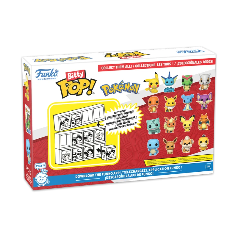 POKEMON - Bitty Pop 4 Pack 2.5cm - Squirtle