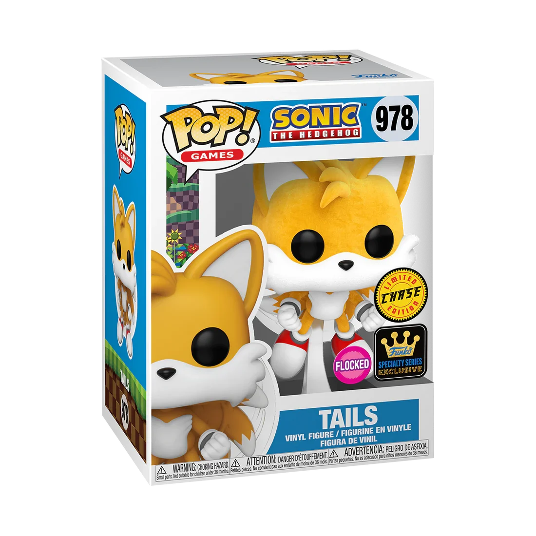 SONIC - POP Games N° 978 - Tails (Flying) (FL) with Chase
