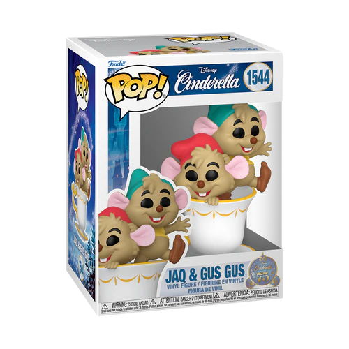 CINDERELLA 75TH ANNIVERSARY - POP Disney N° 1544 - Jaq and Gus Gus