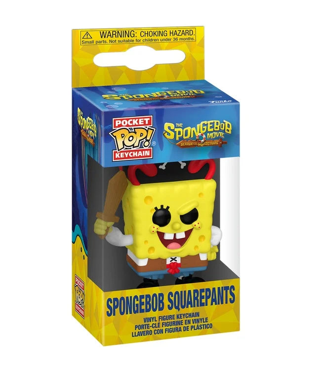 THE SPONGEBOB MOVIE - Pocket Pop Keychain - Bob (Pirate)