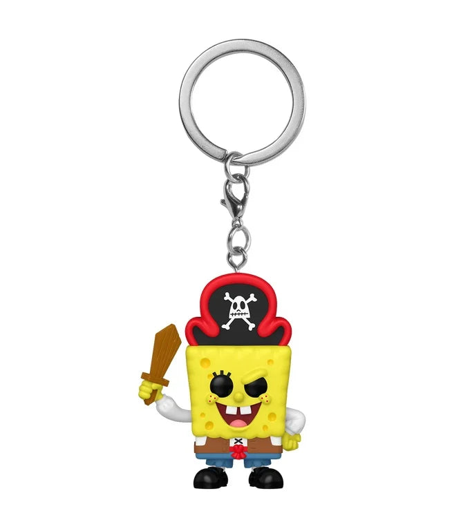 THE SPONGEBOB MOVIE - Pocket Pop Keychain - Bob (Pirate)