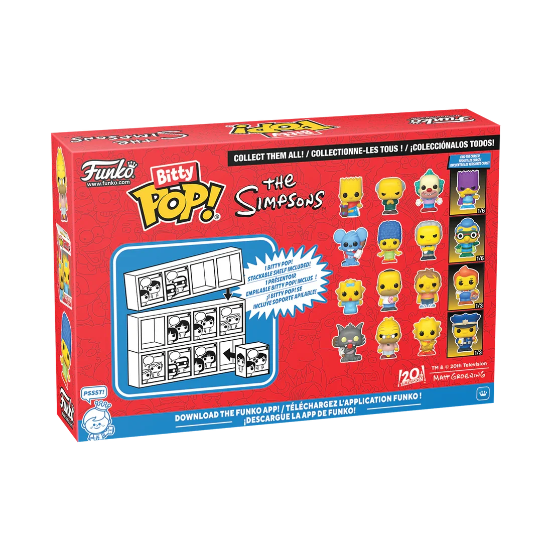 SIMPSONS - Bitty Pop 4 Pack 2.5cm - Itchy