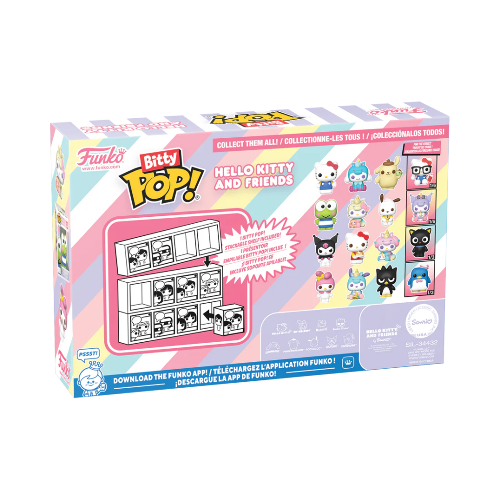 SANRIO - Bitty Pop 4 Pack 2.5cm - Hello Kitty