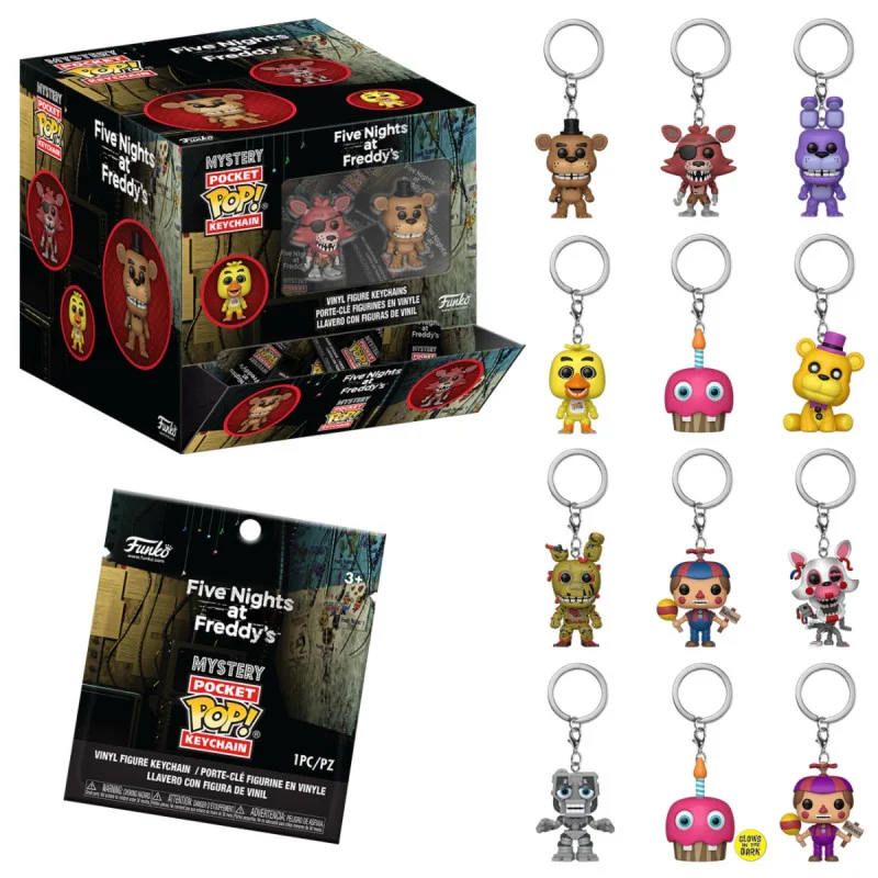 FNAF CLASSIC - Pocket Pop Keychain - 12pc PDQ