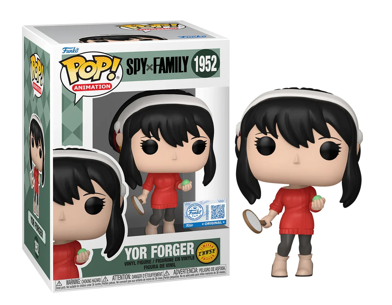 SPY X FAMILY - POP N° 1952 - Yor Forger With Chase (Red Sweater)