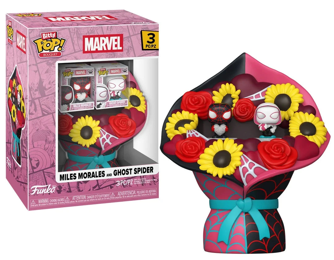SM VALENTINES - Miles Morales & Ghost Spider - Bitty Pop Bouquet