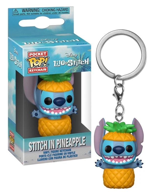 LILO & STITCH - Pocket Pop Keychains - Stitch in Pineapple