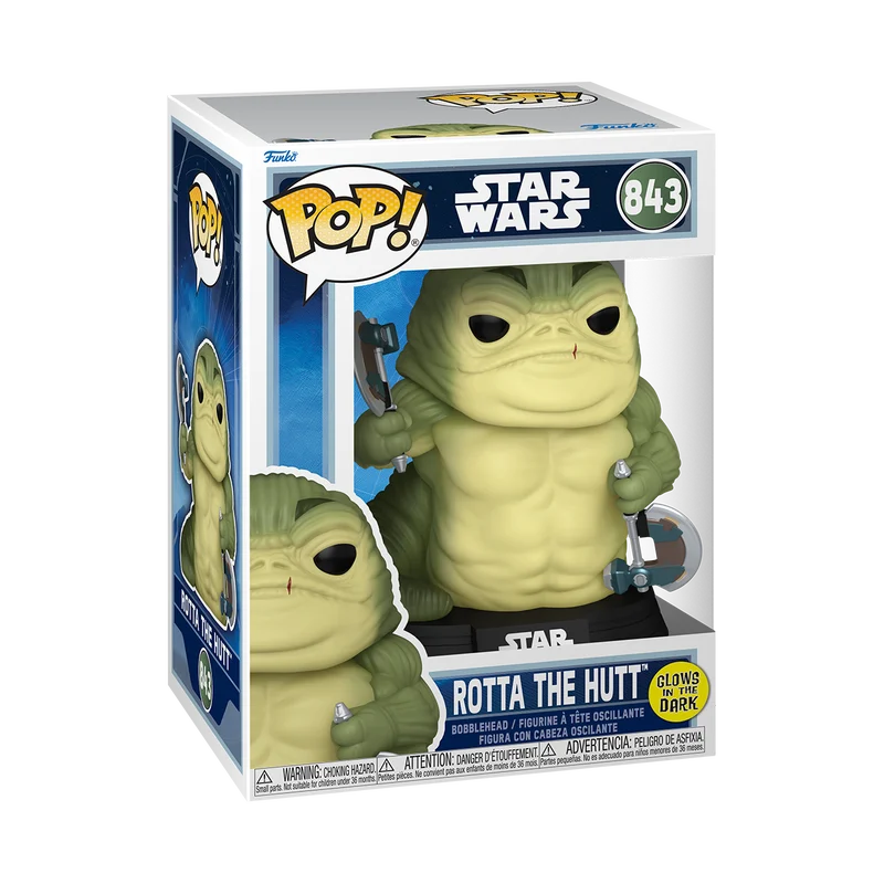 MANDALORIAN & GROGU - POP Star Wars N° 843 - Rotta The Hutt GitD