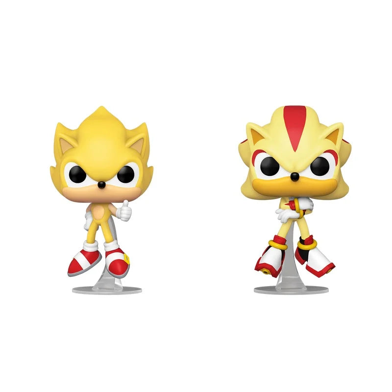 SONIC - POP Games - 2 Pack Super Sonic & Shadow (Flocked)