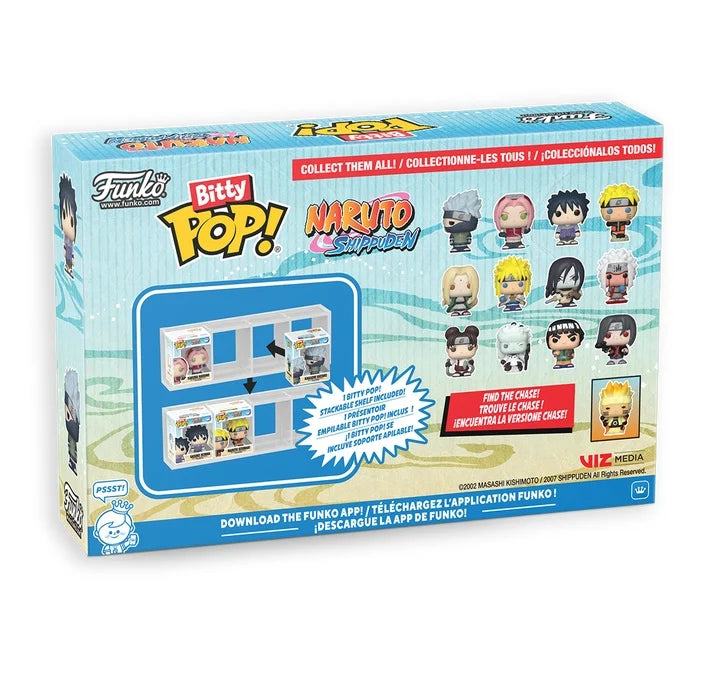 NARUTO SHIPPUDEN - Bitty Pop 4 Pack 2.5cm - Battles