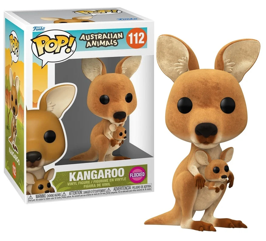 AUSTRALIAN ANIMALS - POP N° 112 - Kangaroo (Flocked)