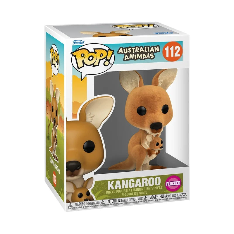 AUSTRALIAN ANIMALS - POP N° 112 - Kangaroo (Flocked)