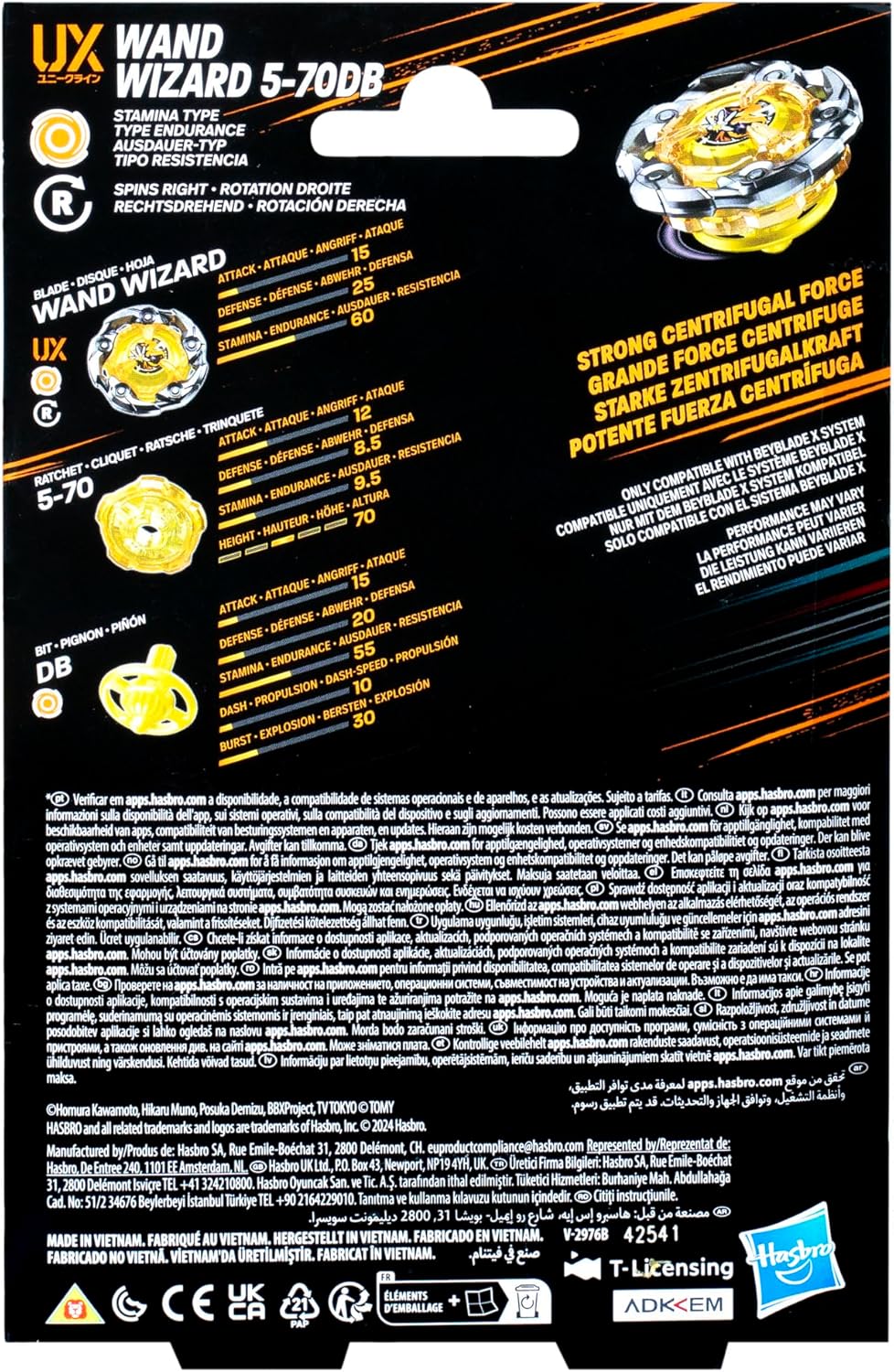 BEYBLADE X - Wand Wizard 5-70DB UX Starter Pack
