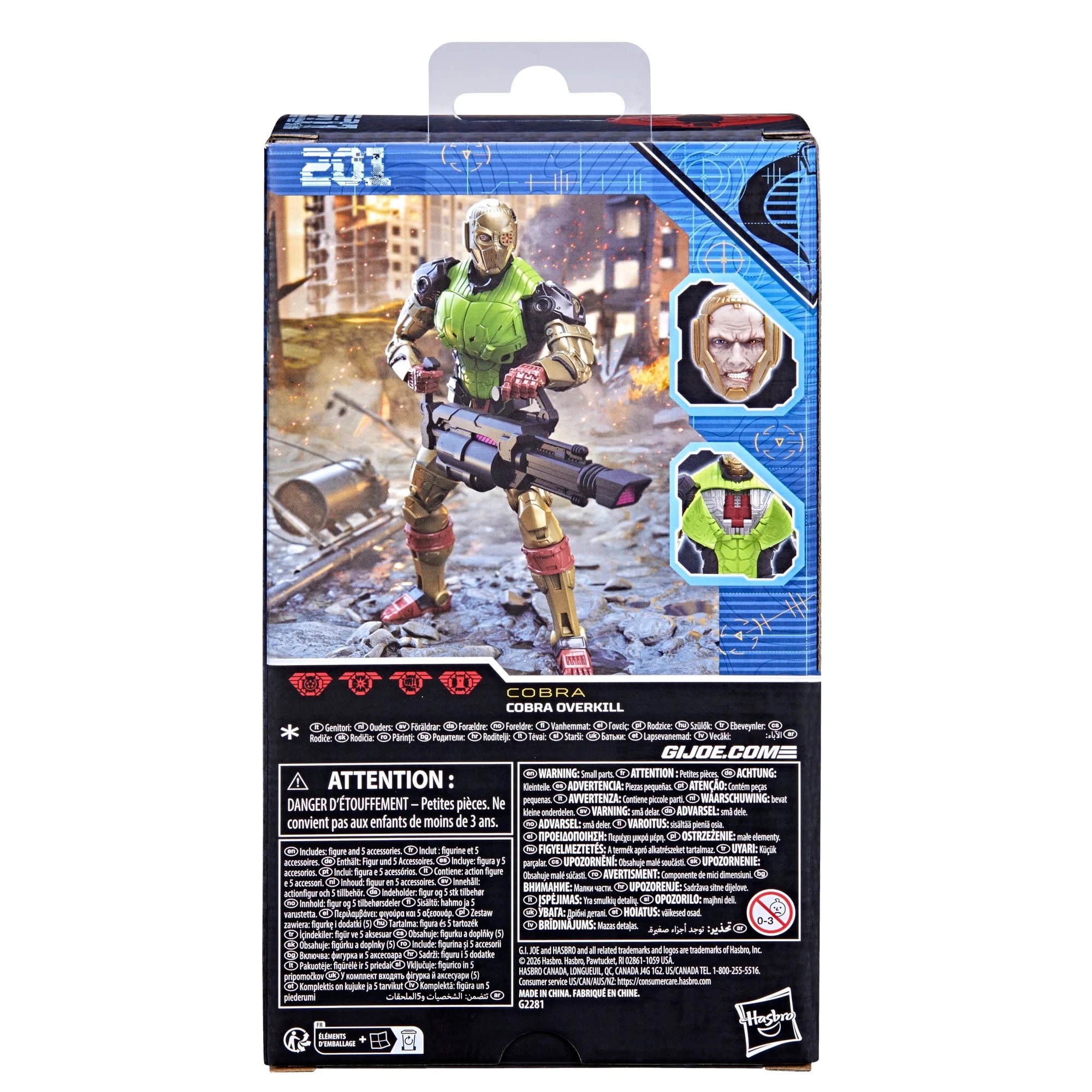 G.I. JOE - Cobra Overkill - Figure Classified Series #201 15cm