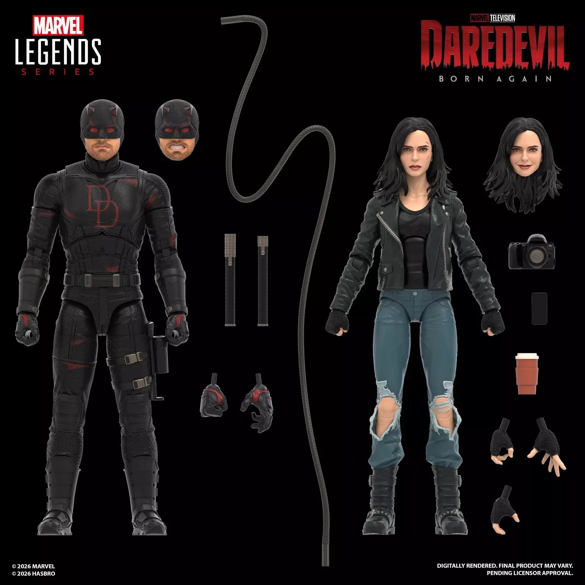MARVEL - Daredevil & Jessica Jones - Figure Legend Series 15cm