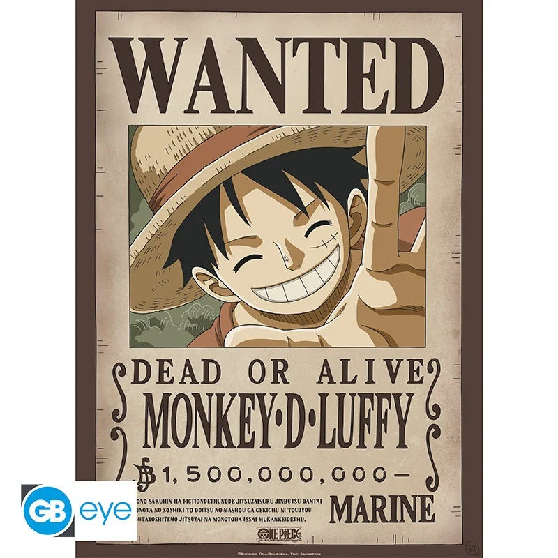 ONE PIECE - Wanted Luffy & Ace - Set 2 posters '52x38'