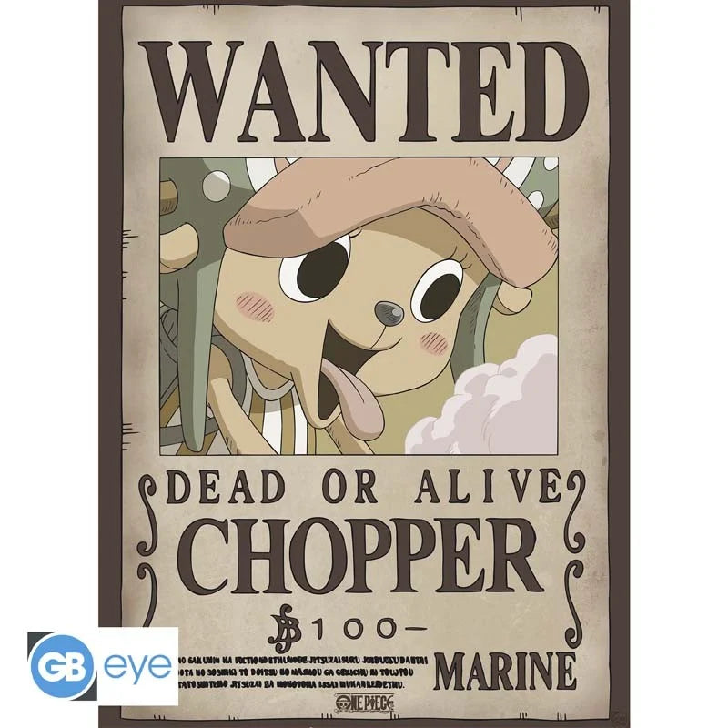 ONE PIECE - Wanted Chopper & Brook - Set 2 posters '52x38'
