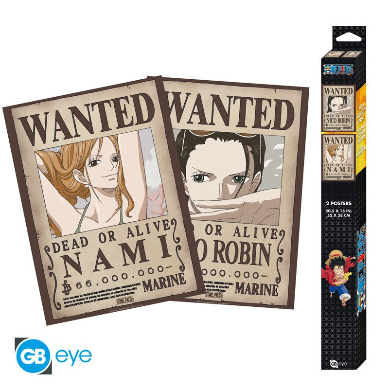 ONE PIECE - Nami & Robin - Set 2 posters '52x38'
