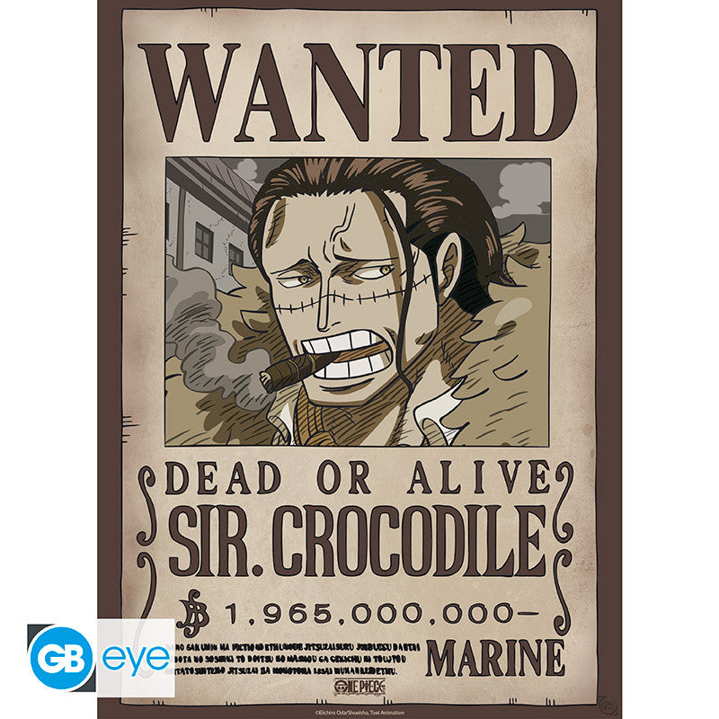 ONE PIECE - Wanted Mihawk & Crocodile - Set 2 posters '52x38'