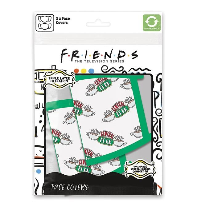 FRIENDS - Central Perk - Premium Face Covers pack of 2