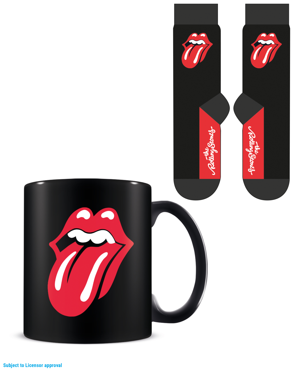 THE ROLLING STONES - Tongue - Mug 315ml and Socks 41-45