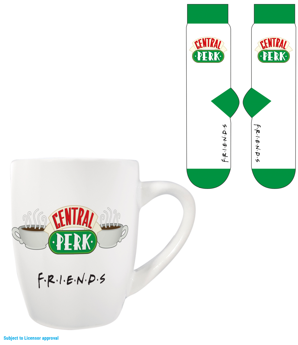 FRIENDS - Central Perk - Mug 315ml and Female Socks 36-41