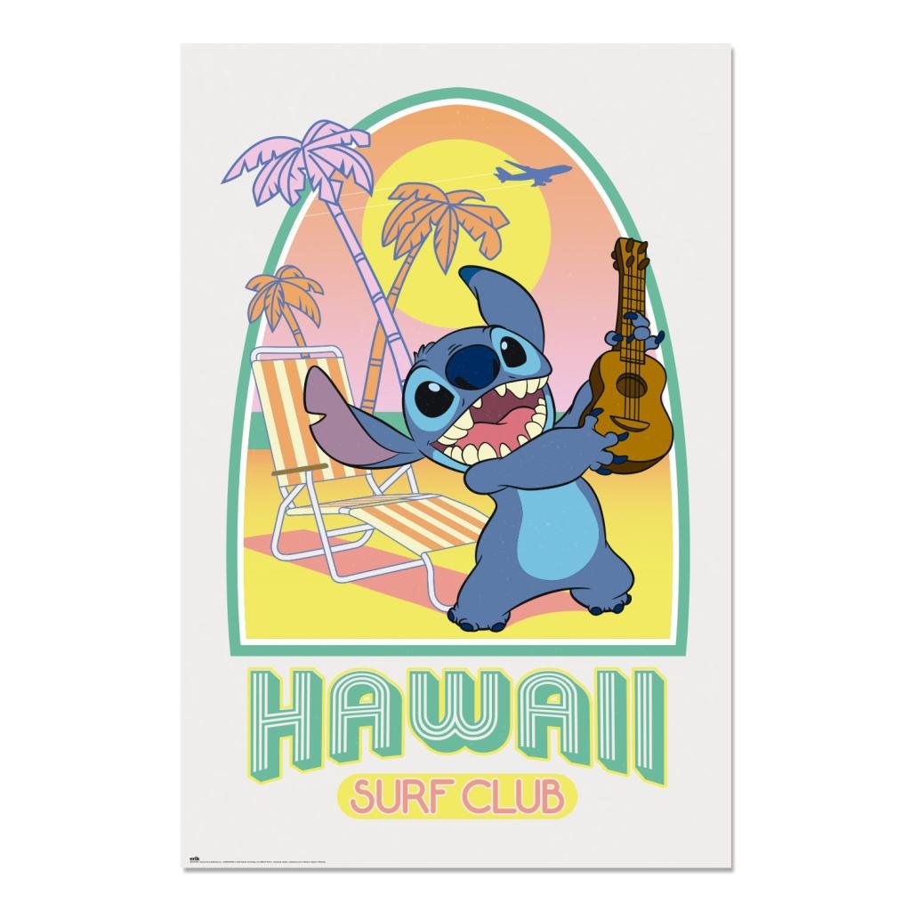 STITCH - Hawaii Surf Club - Poster 61x91cm