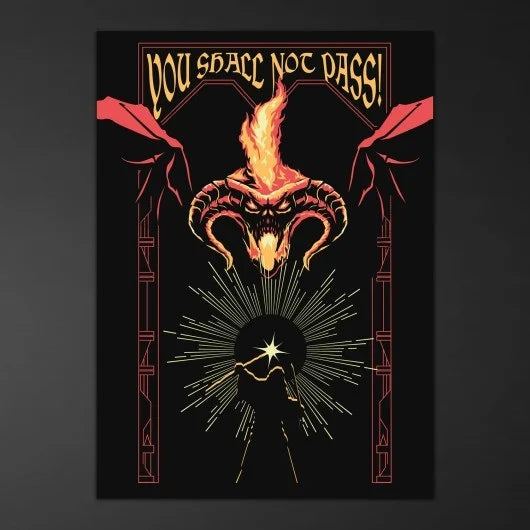 LORD OF THE RINGS - Balrog - 'Gow in the Dark' Poster 50x70cm