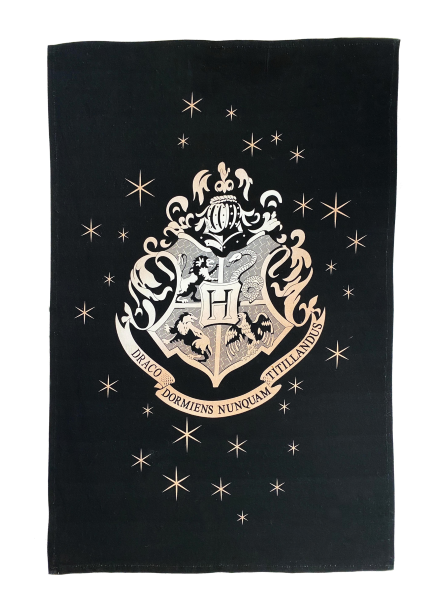 HARRY POTTER - Poudlard Gold - Pack de 2 torchons / essuies