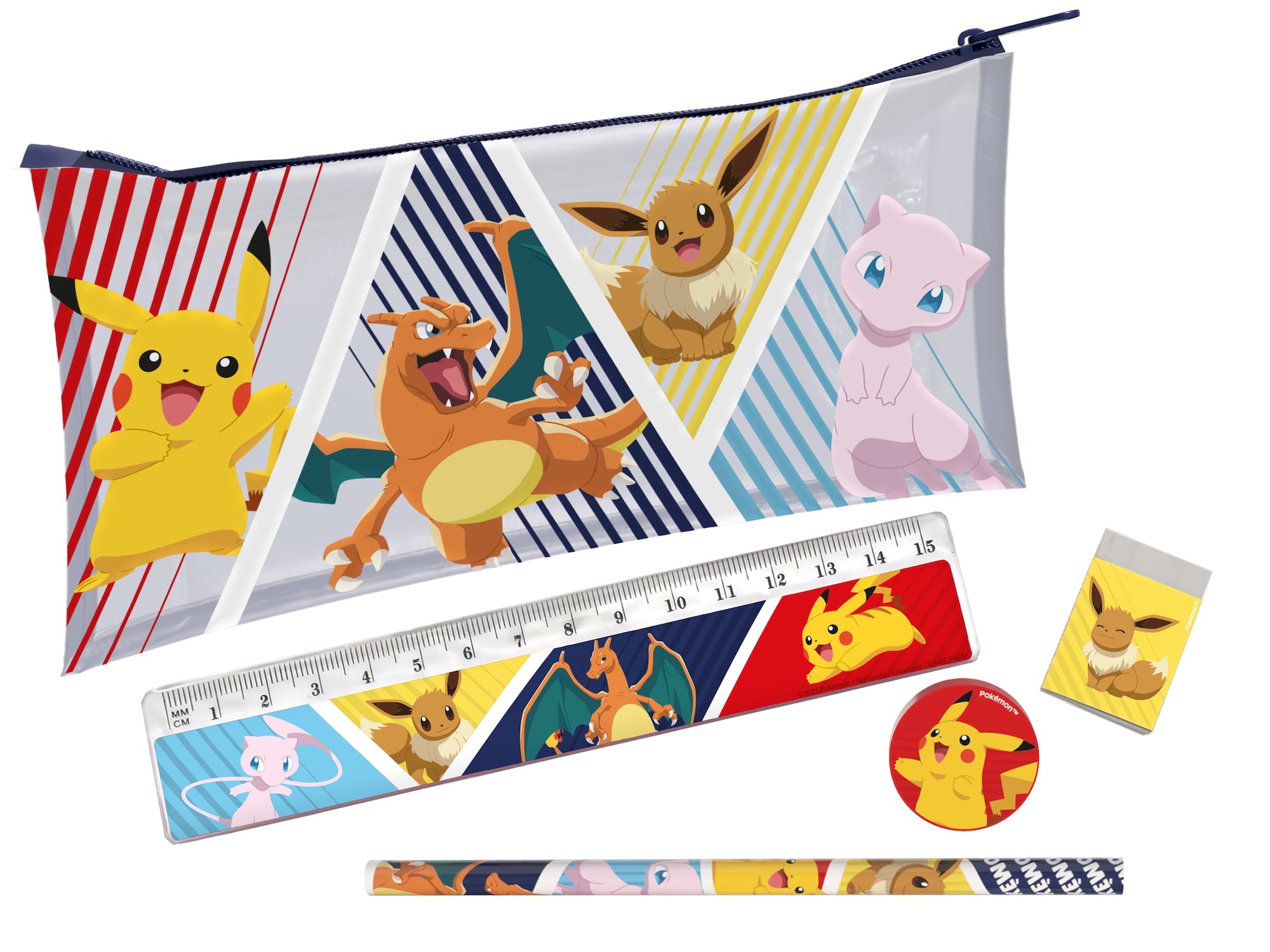 POKEMON - Stationery Set with Pocket - 5pc