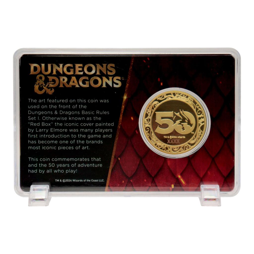 DUNGEONS & DRAGONS - 50th - Limited Edition 24k Gold Plated Coin