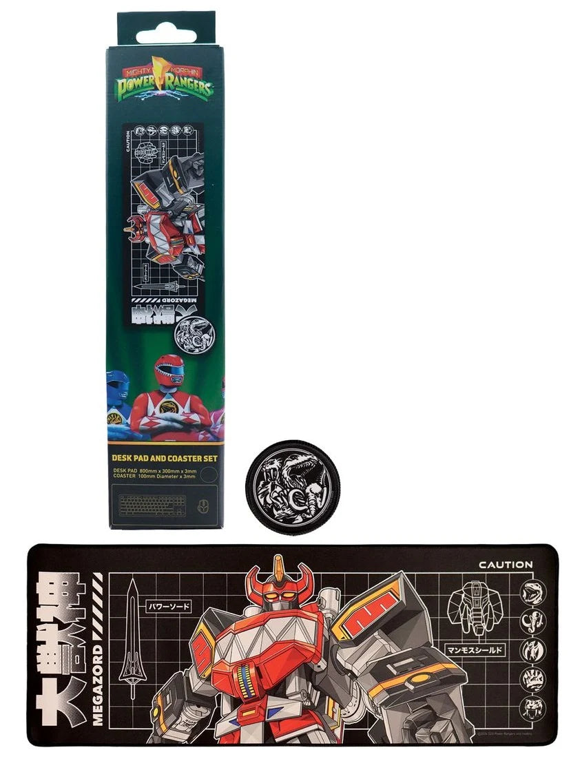 POWER RANGERS - XL Desktop Mat + 1 Coaster