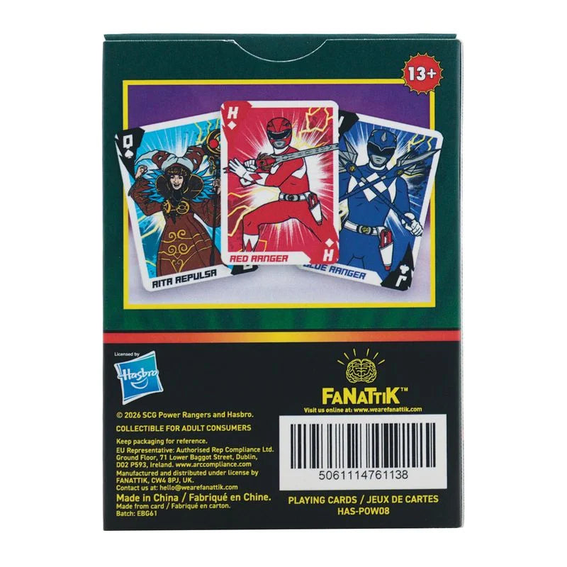 POWER RANGERS - Playing Cards CDU Containing 12 Packs