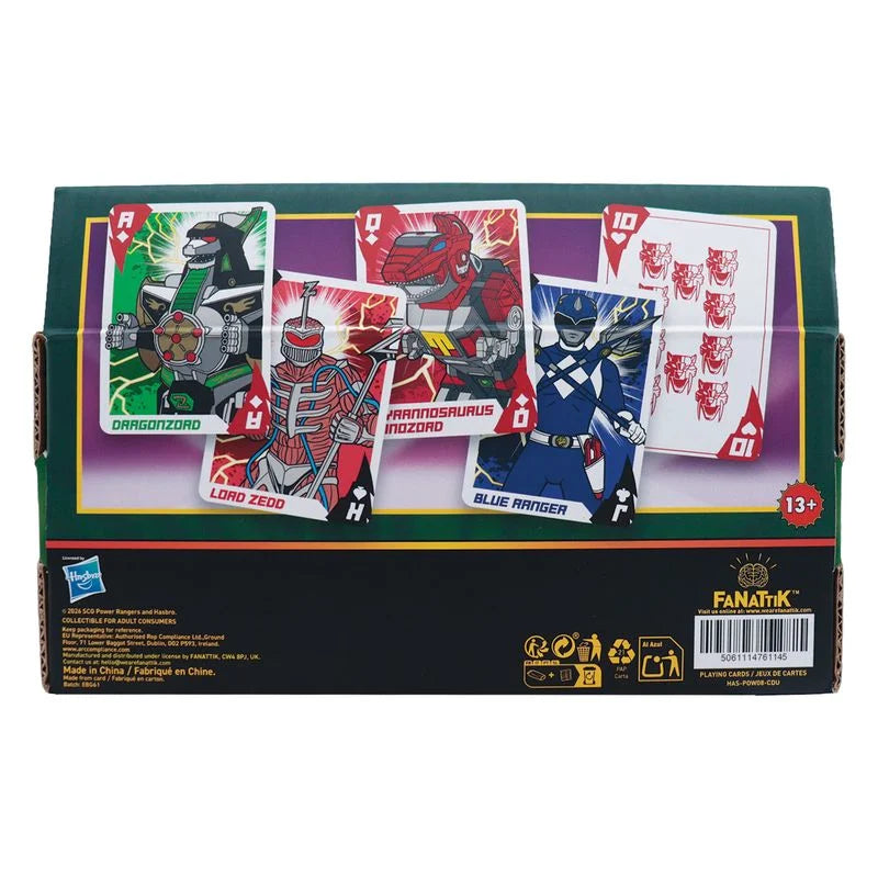 POWER RANGERS - Playing Cards CDU Containing 12 Packs