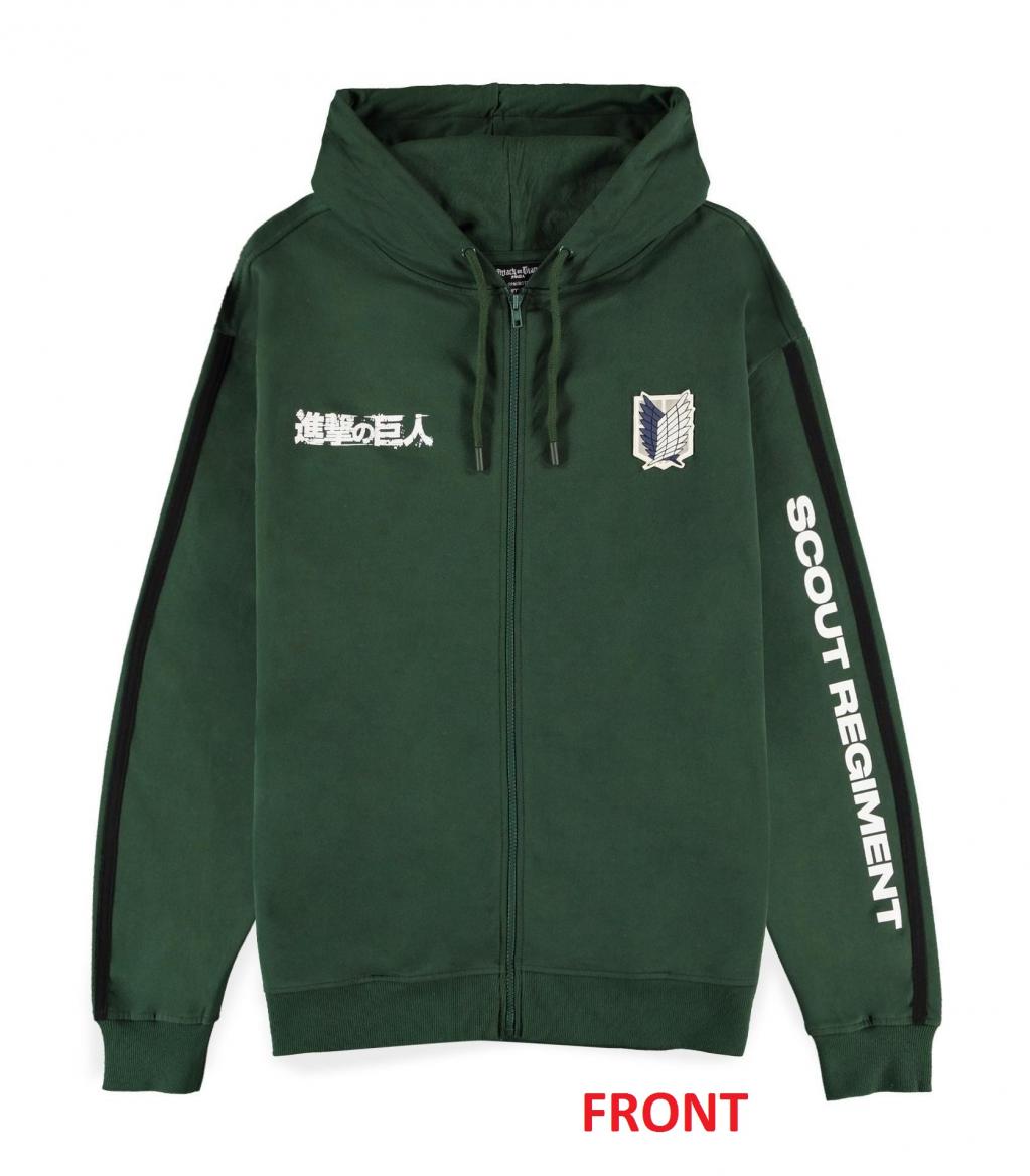 ATTACK ON TITAN - Scout Regiment - Men's Zipper Hoodie (XL)