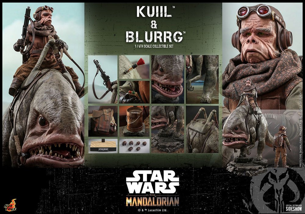 STAR WARS - Kuiil & Blurrg (The Mandalorian) - Statues 37cm