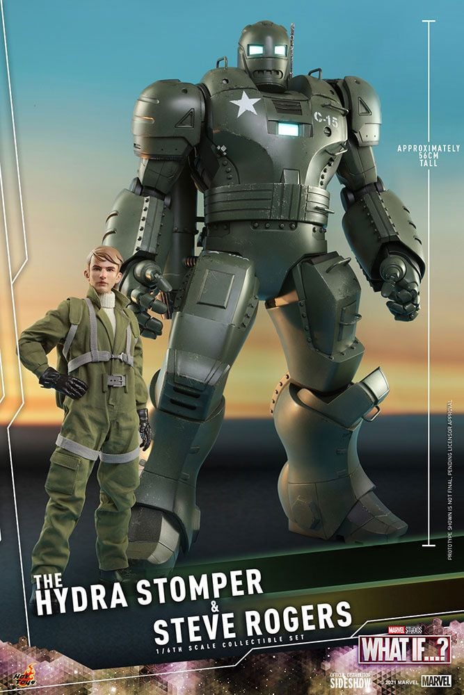 MARVEL - Hydra Stomper & Steve Rogers (What if...?) - Statuettes 56cm