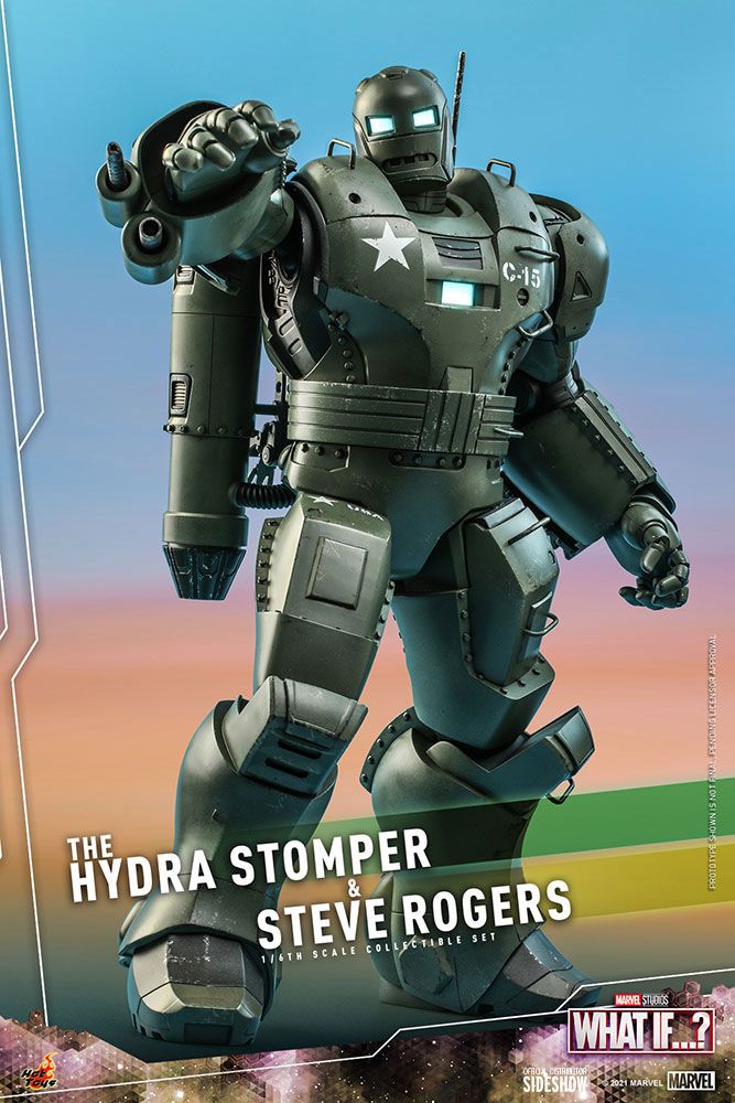 MARVEL - Hydra Stomper & Steve Rogers (What if...?) - Statuettes 56cm