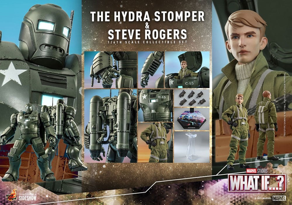 MARVEL - Hydra Stomper & Steve Rogers (What if...?) - Statuettes 56cm