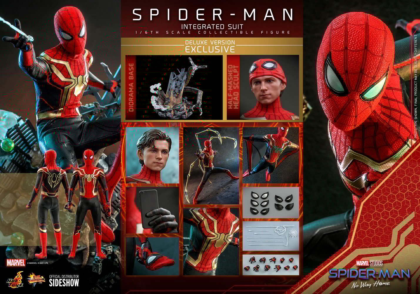 MARVEL - Spiderman No Way Home - Deluxe Spider-man Integrated Suit 1/6