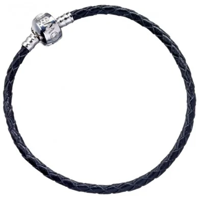 HARRY POTTER - Black Leather Charm Bracelet - 18cm