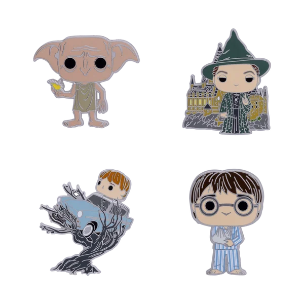 HARRY POTTER - Funko 4pk Pin Set - Anniversary Chamber of Secrets