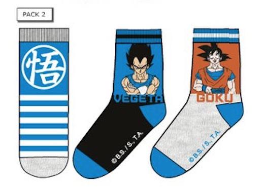 DRAGON BALL - Pack of 3 Vegeta/Goku Socks (T35/37)